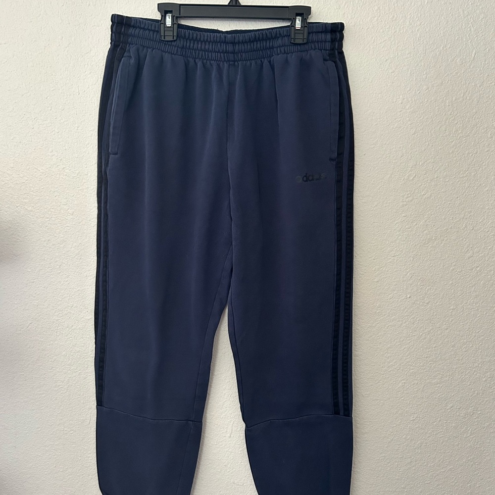 Adidas Men's Navy Blue Track Pants